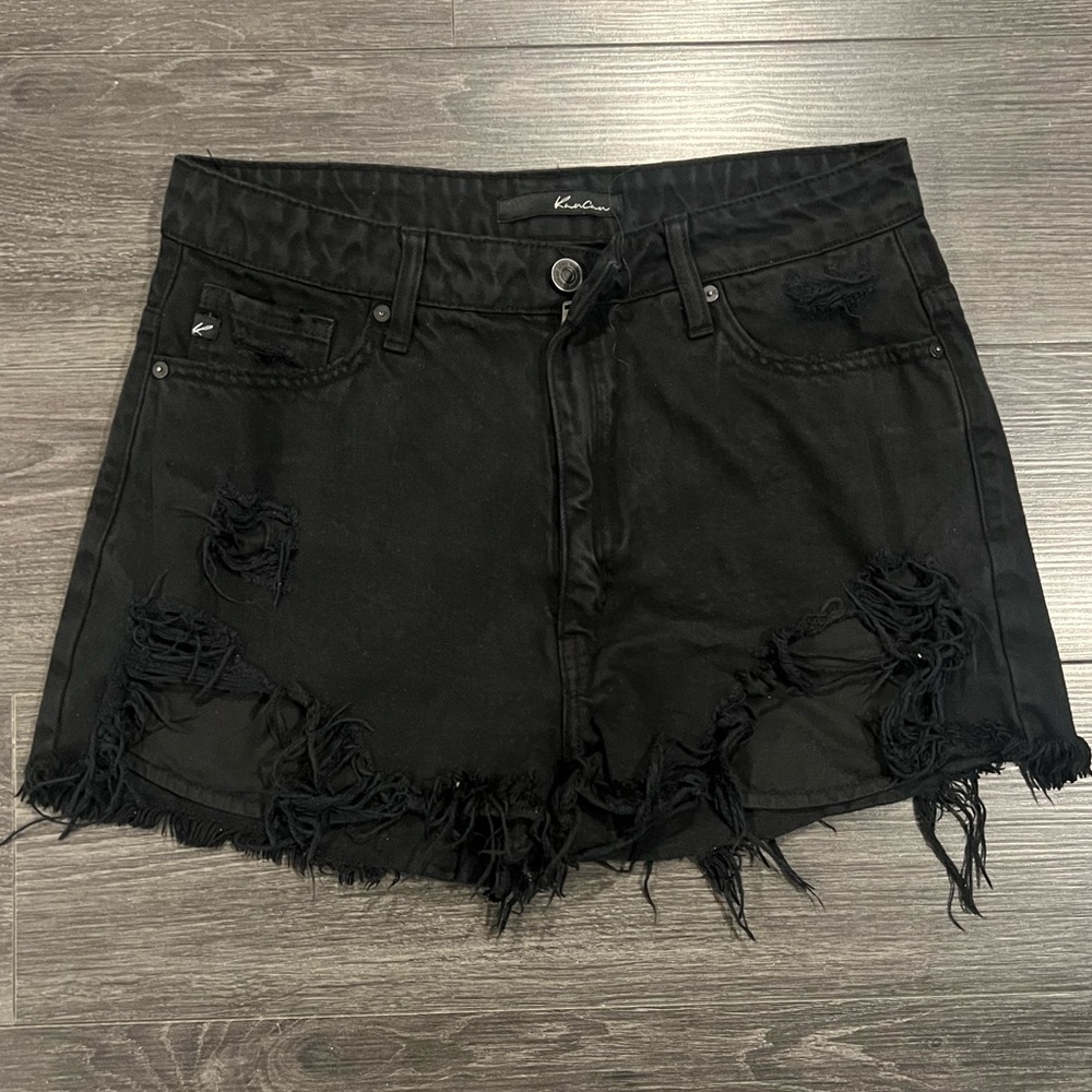 Vici Denim Black Shorts
